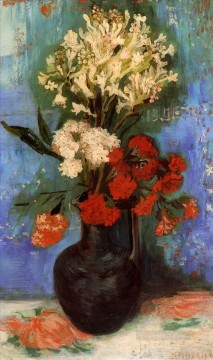 ヴィンセント・ヴァン・ゴッホ Painting - カーネーションとその他の花が入った花瓶 フィンセント・ファン・ゴッホ